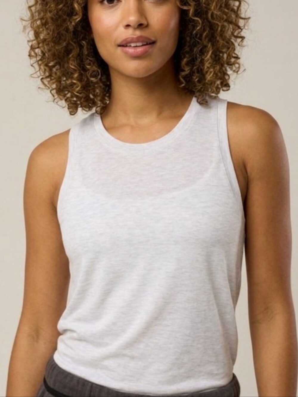 Offline By Aerie Thumbs Up Tank Top In Light Heather Gray